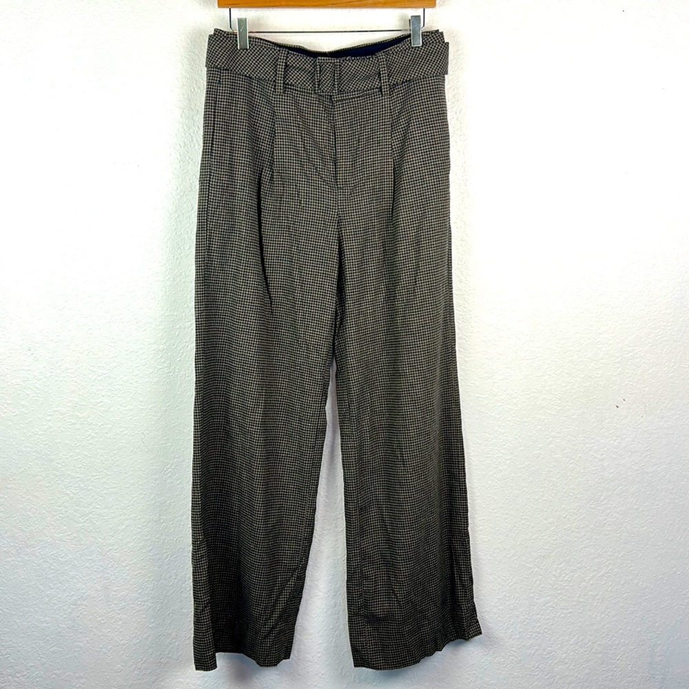 Nwt Banana Republic high waist belted wide leg trousers 10